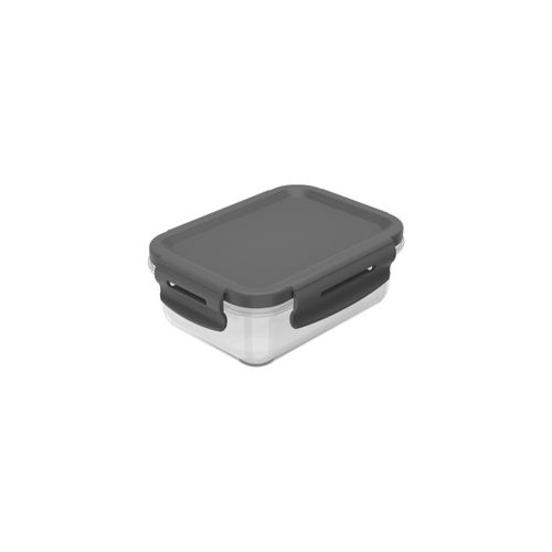Pote-Organizador-Geladeira-Click-Retangular-380ml-Chumbo