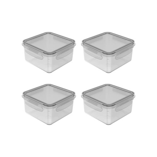Conjunto-De-Potes-Organizadores-De-Geladeira-Click-Quadrado-800-ml-4-Pecas-Natural
