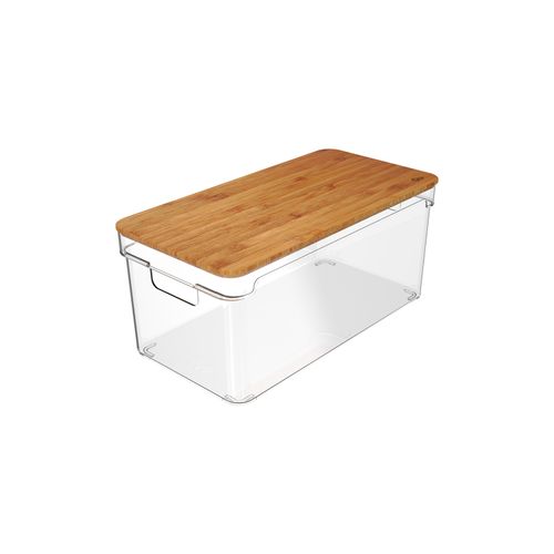 organizador-clear-6-3L-com-tampa-de-bambu-30-5x15-5x15-5cm